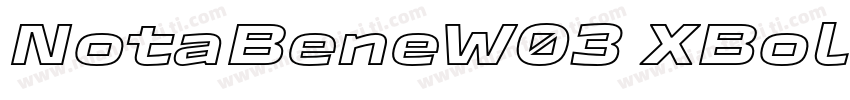 NotaBeneW03 XBold字体转换